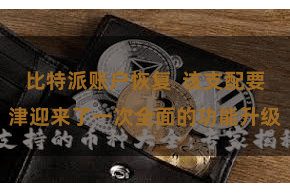 比特派账户恢复 该支配要津迎来了一次全面的功能升级